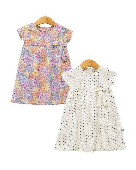 Juscubs Girls Pack of 2 Printed A-Line Dress