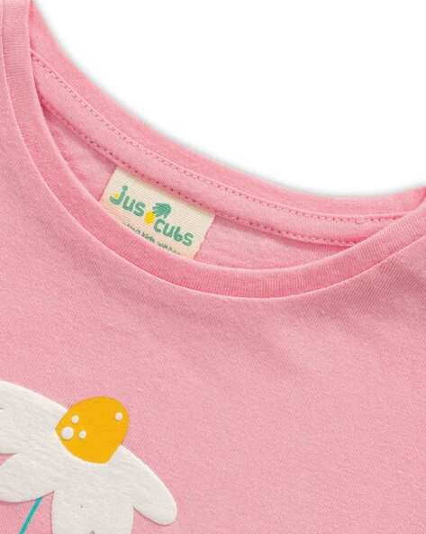Juscubs Floral Print Round-Neck T-Shirt