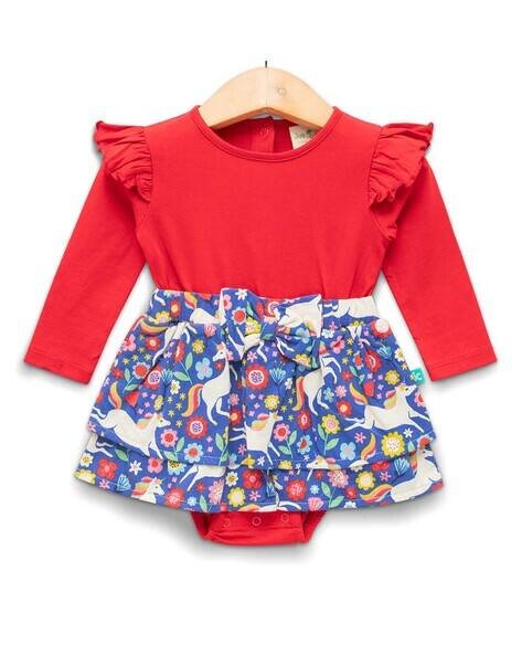 Juscubs Girl Floral Print Bodysuit