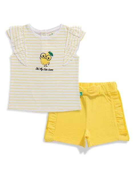 Juscubs Printed Top & Shorts Set