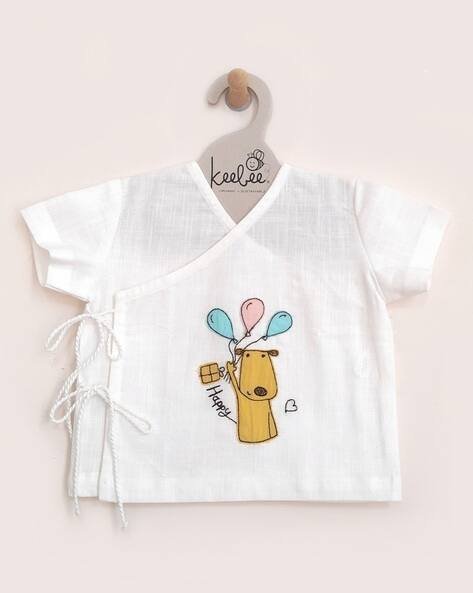 Keebee Organics Embroidered Jhablas with Short Sleeves