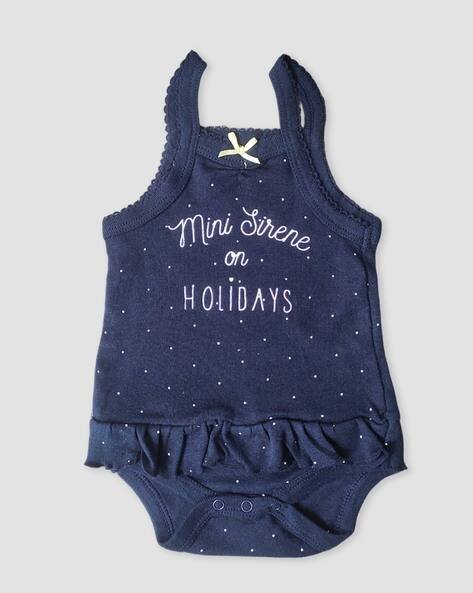 KIDBEA Embroidered Rompers with Snap-Button Closure