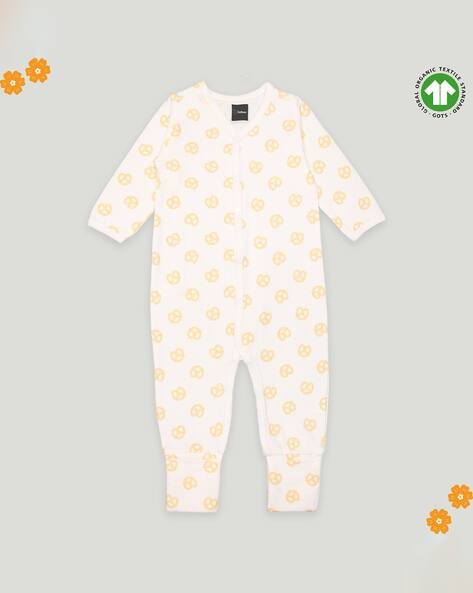 KIDBEA Infant Printed V-Neck Romper