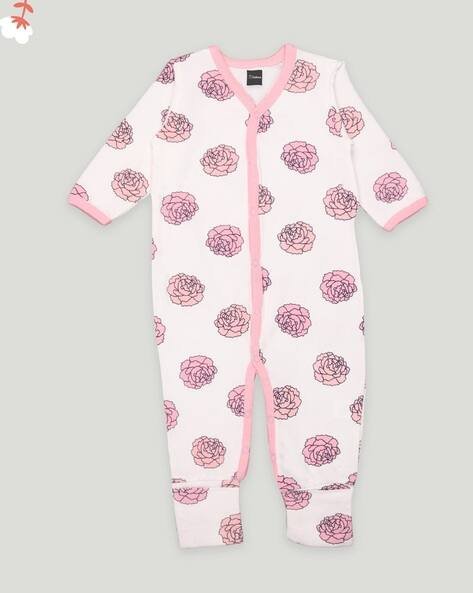 KIDBEA Unisex Floral Print Romper