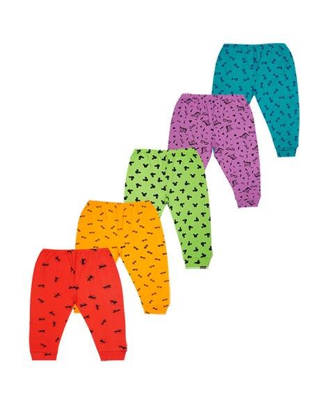 KIDDEO Pack of 5 Printed Jogger Pants