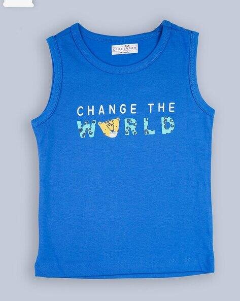 KIDLYBOO Typographic Print Round-Neck T-Shirt