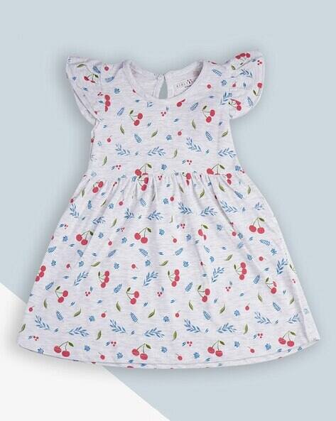 KIDLYBOO Printed Fit & Flared Dress