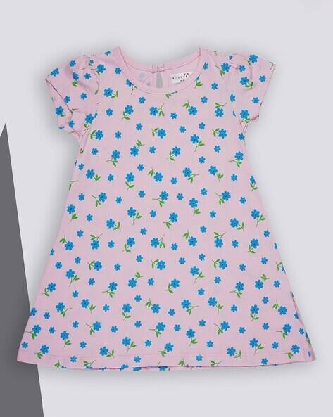 KIDLYBOO Floral Print A-Line Dress