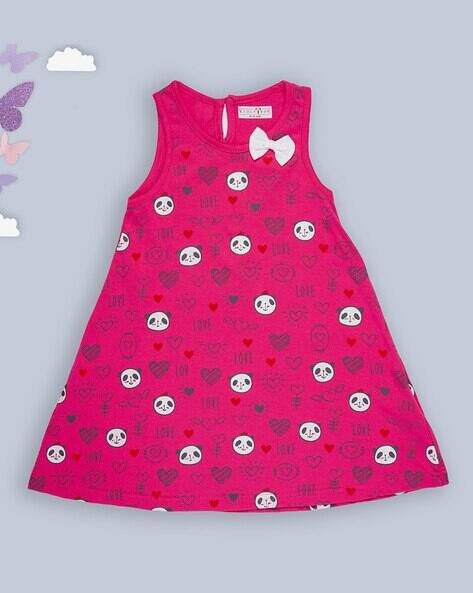 KIDLYBOO Novelty Print A-Line Dress