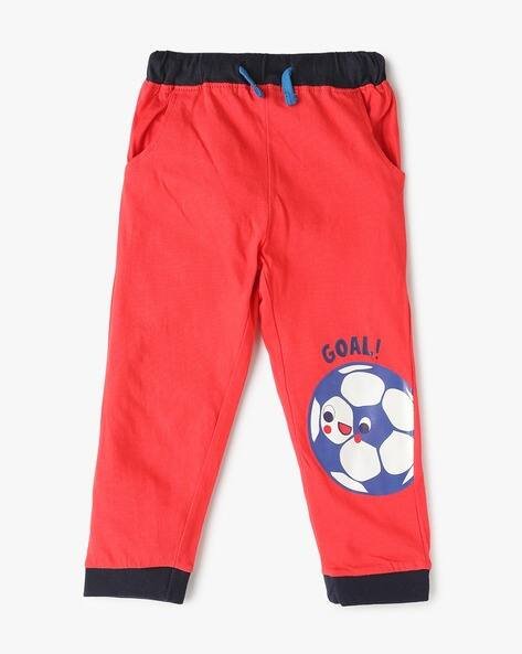 KIDLYBOO Regular Fit Joggers with Placement Print