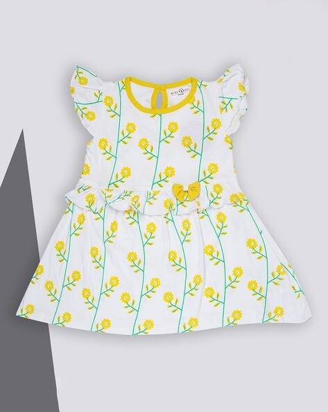 KIDLYBOO Floral Print Fit & Flare Dress