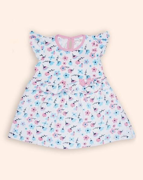KIDLYBOO Printed Fit & Flare Dress
