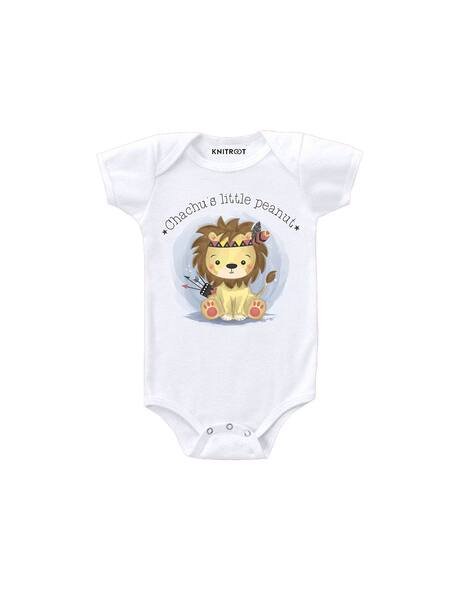 KNITROOT Cartoon Print Round-Neck Romper