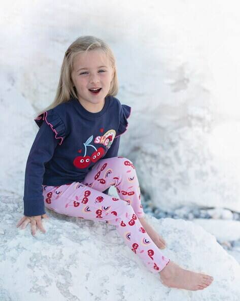 Lilly + Sid Round-Neck Sweatshirt with Applique