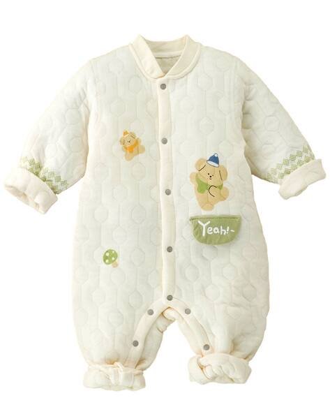 Little Surprise Box Cotton Cowl Neck Rompers