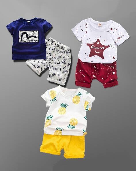 Lofn Pack of 3 Shorts & T-Shirt Set