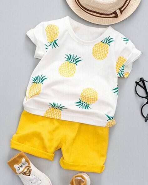 Lofn Printed Shorts & T-Shirt Set