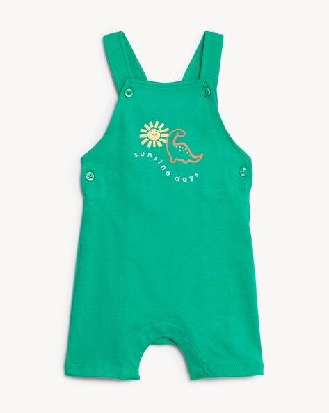 Marks & Spencer Dinosaur Print Cotton Dungarees
