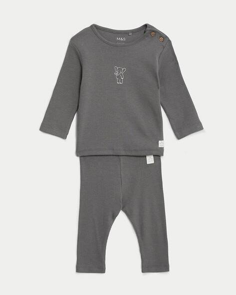 Marks & Spencer Ribbed T-Shirt with Pants