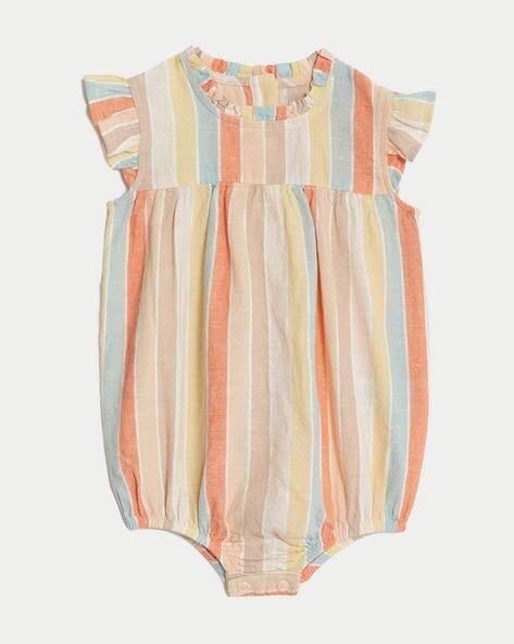 Marks & Spencer Girls Colourblock Round-Neck Onesies