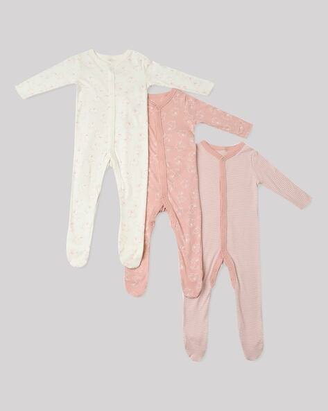 Marks & Spencer Pack of 3 Striped Cotton Onesies