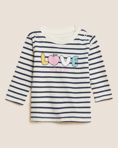 Marks & Spencer Striped Crew-Neck T-shirt