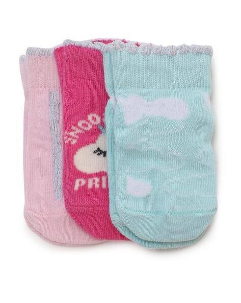 MAX Pack of 3 Printed Cotton Socks