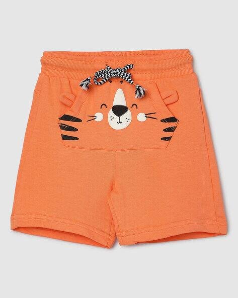 MAX Boy Graphic Print Flat-Front Shorts