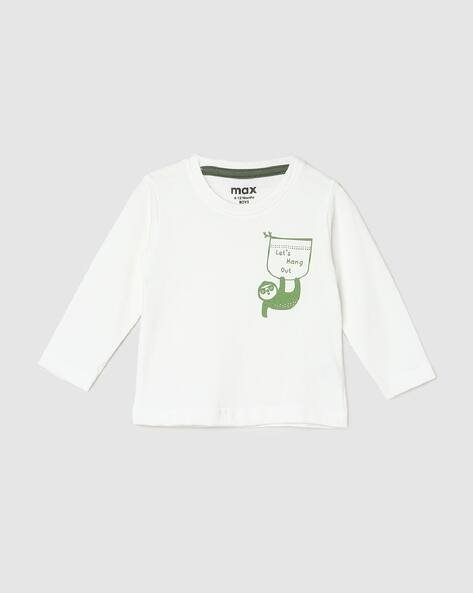 MAX Boys Graphic Print Round-Neck Regular Fit T-Shirt