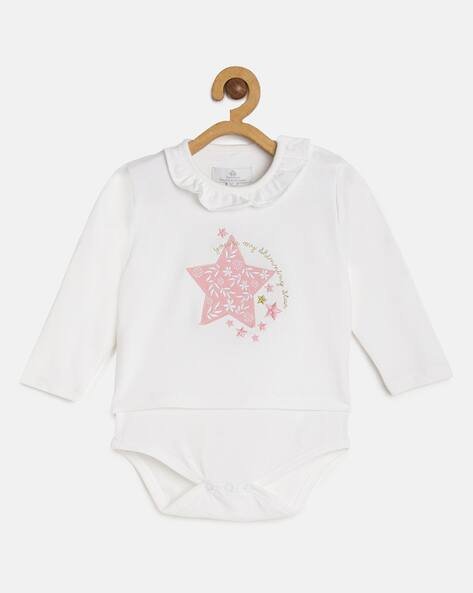 METRO KIDS COMPANY Embroidered Round-Neck Rompers
