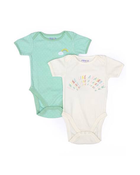 Miarcus Pack of 2 Printed Rompers