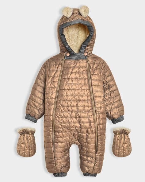 Miarcus Quilted Regular Fit Bodysuit with Mittens