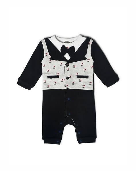 Miarcus Typographic Print Rompers