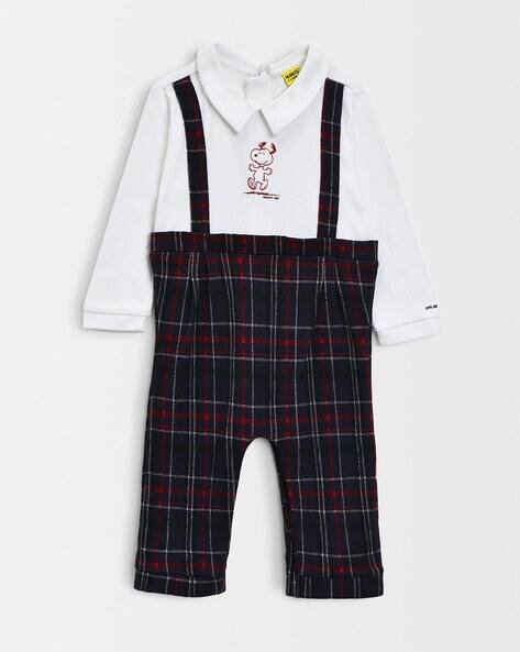 Miarcus Checked Bodysuit with Full Sleeves
