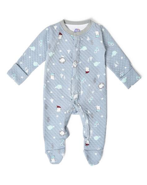 Miarcus Snowman Print Round-Neck Bodysuit