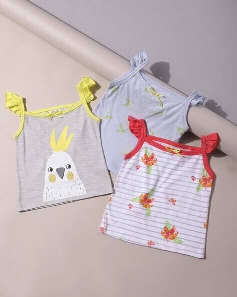 Miarcus Pack of 3 Printed Vests