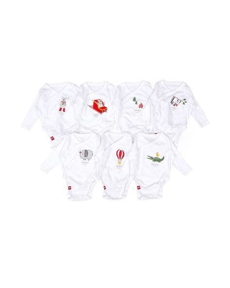 Miarcus Pack of 7 Printed Rompers