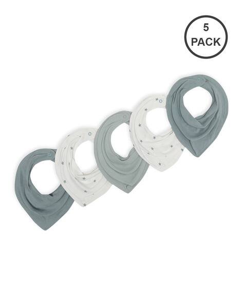 Miarcus Pack of 5 Solid Bibs