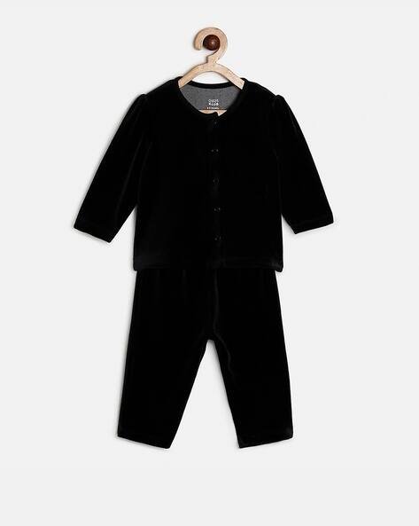 MINI KLUB Round-Neck Top and Straight Fit Pants Set