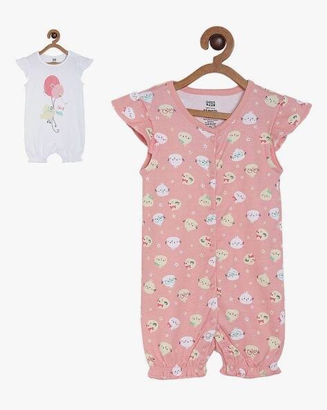 MINI KLUB Pack of 2 Printed Rompers