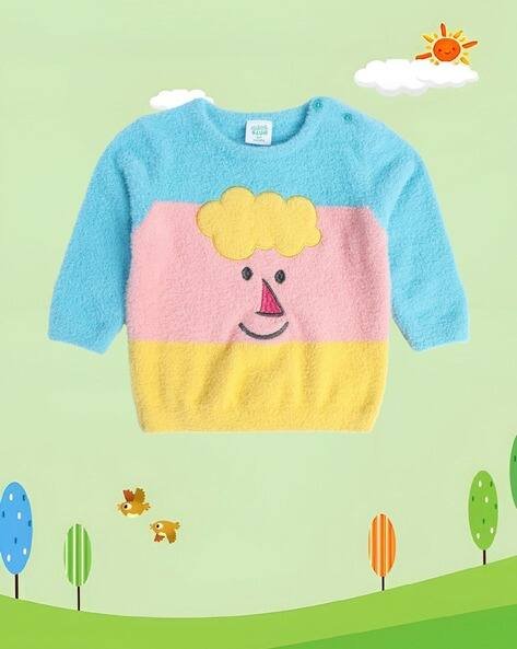 Miniklub Boys Colourblock Round-Neck Sweater