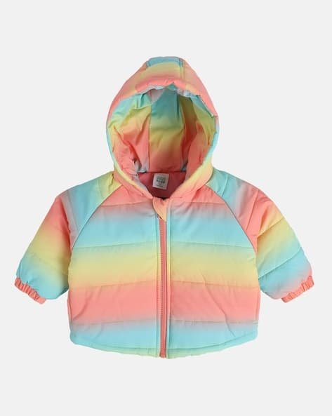 Miniklub Girls Ombre-Dyes Zip-Front Hoodie