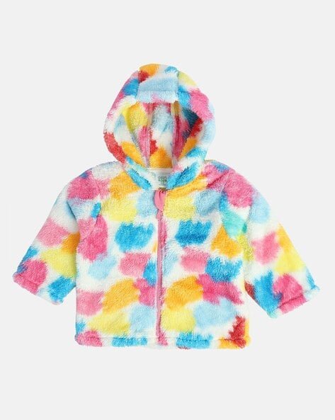 Miniklub Girls Tie & Dye Zip-Front Hoodie