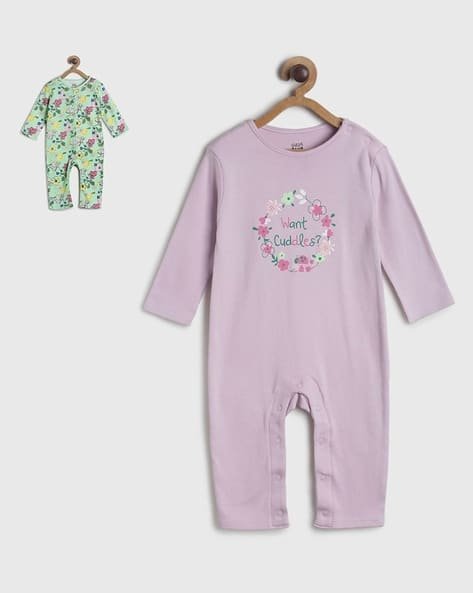 Miniklub Pack of 2 Printed Cotton Rompers