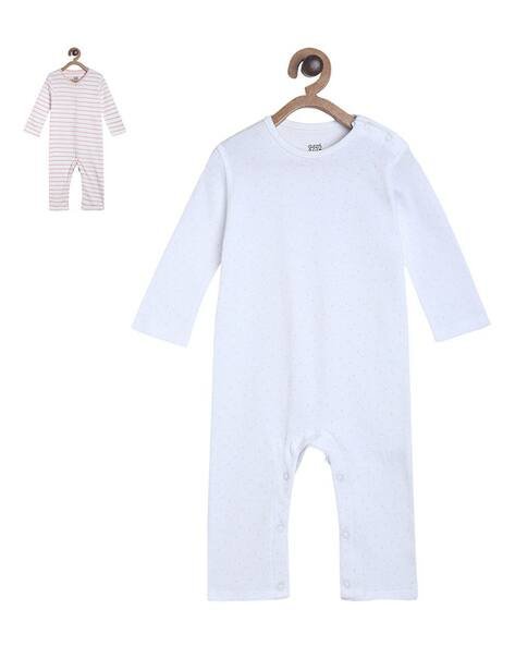 Miniklub Pack of 2 Printed Round-Neck Rompers