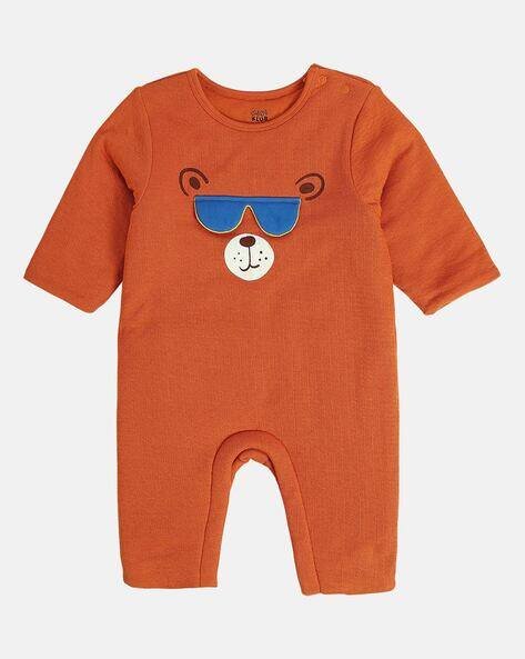 Miniklub Boys Graphic Print Cotton Rompers