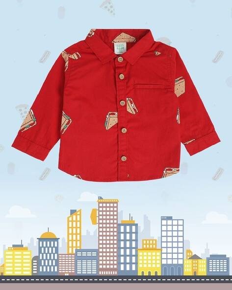 Miniklub Boys Graphic Print Shirt