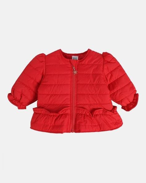 Miniklub Girls Quilted Zip-Front Puffer Jacket