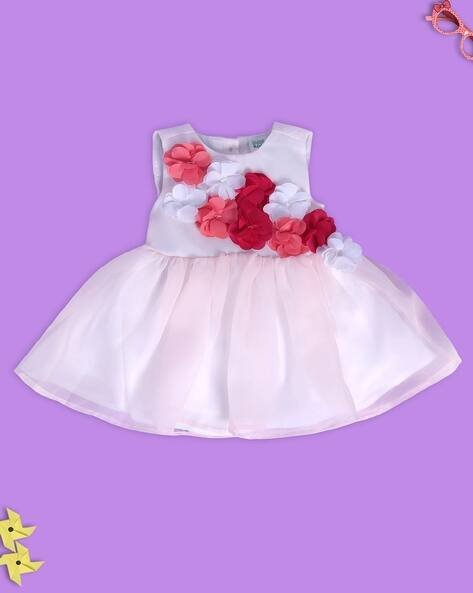 Miniklub Floral Applique Fit & Flare Dress