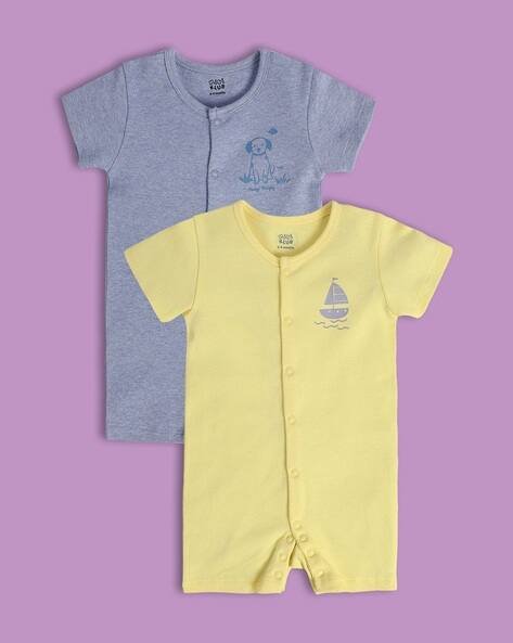 Miniklub Boys Pack of 2 Graphic Print Rompers